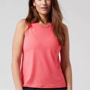 Athleta uptempo tank in coral pink size m